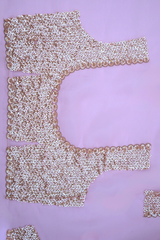 Pink Organza Hand Work Saree