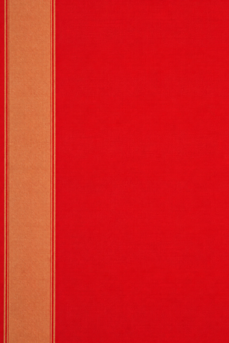 Red Handloom Silk Saree