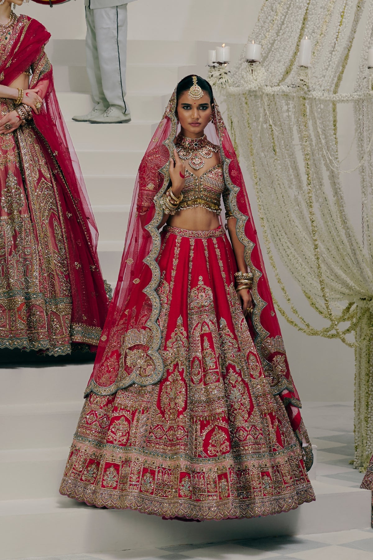 Red Bridal Lehenga