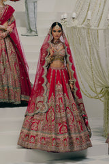 Red Bridal Lehenga