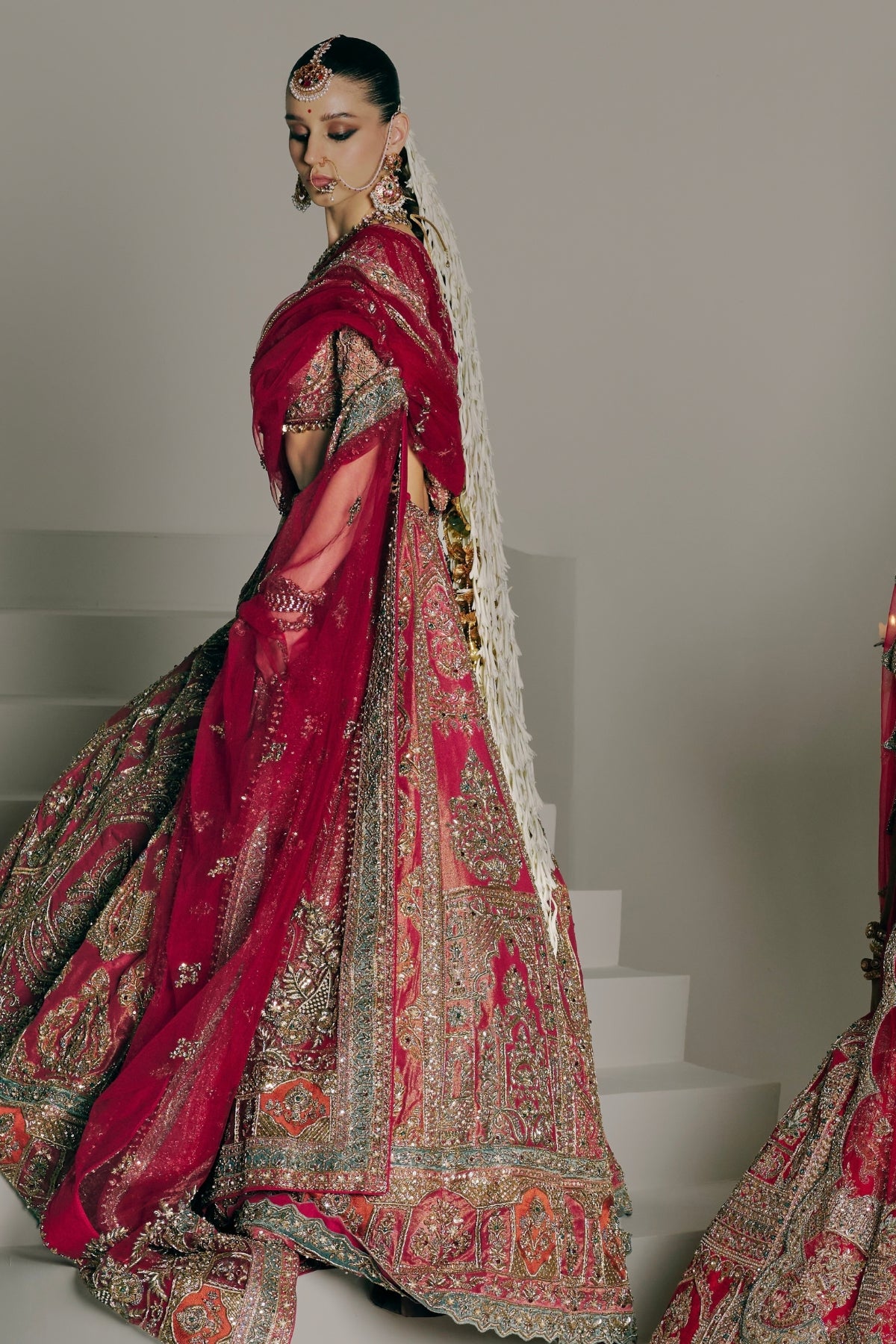 Dusty Onion Zardozi & Resham Lehenga