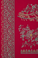 P-Blue Organza Hand Work Saree