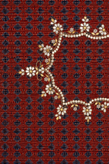 Golden Georgette Hand Work Saree