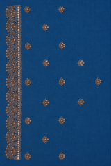 Silver-Blue Tissue Silk Saree
