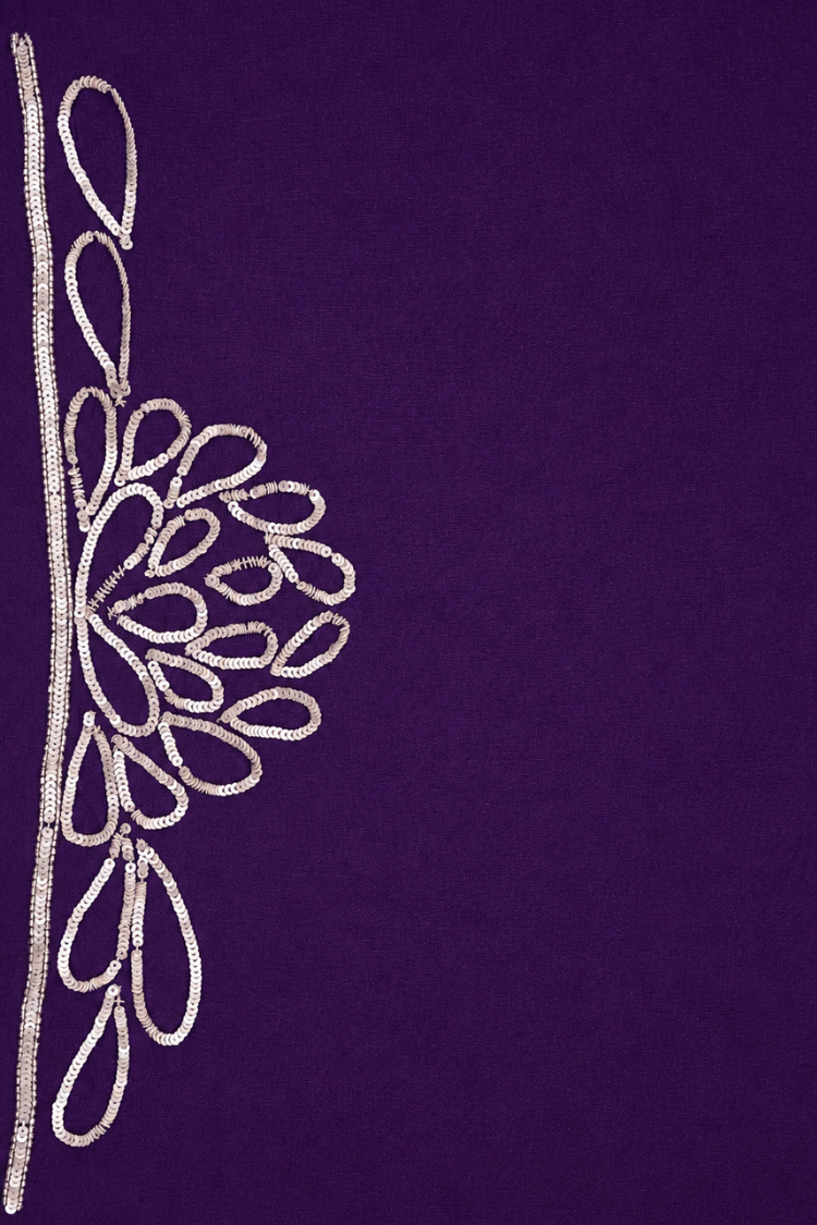 Purple Upada Silk Saree