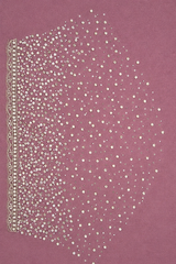 Mauve Organza Hand Work Saree