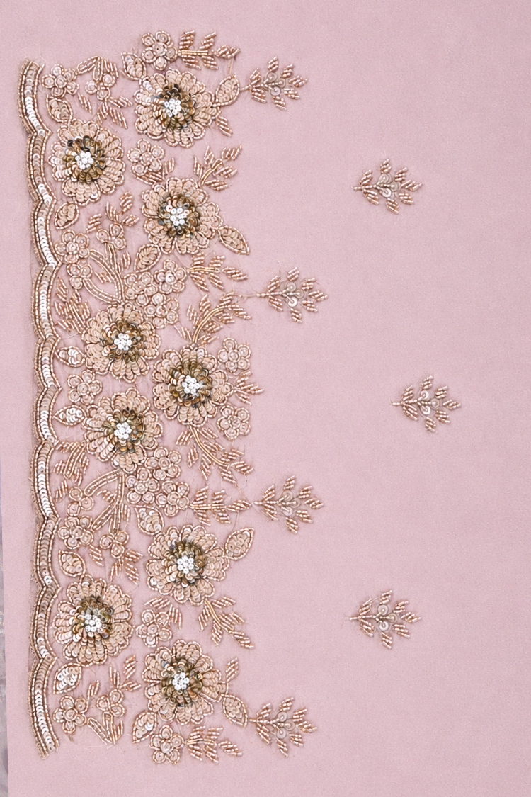 Champagne Georgette Saree