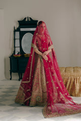 Rose and Fuchsia Bridal Lehenga