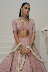 Light Pink Bridal Lehenga