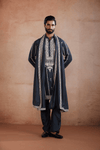 Midnight Blue Kurta Set with Pearl and Sequin