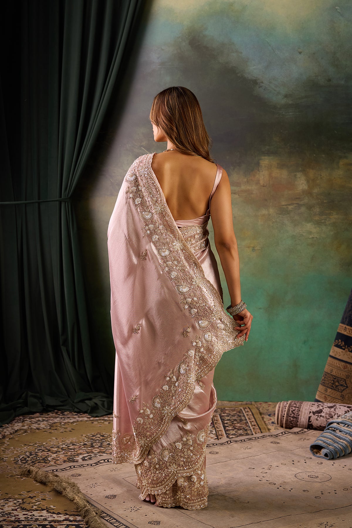 Mauve Tissue Saree