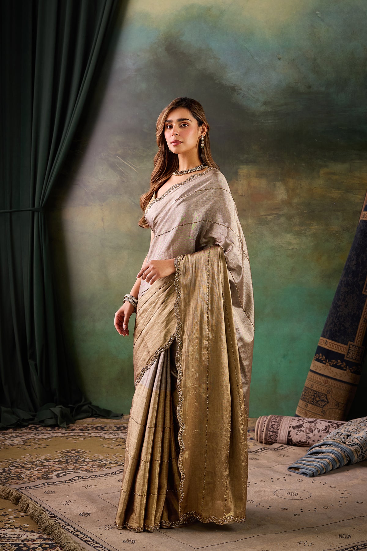 Golden Tissue Silk Saree