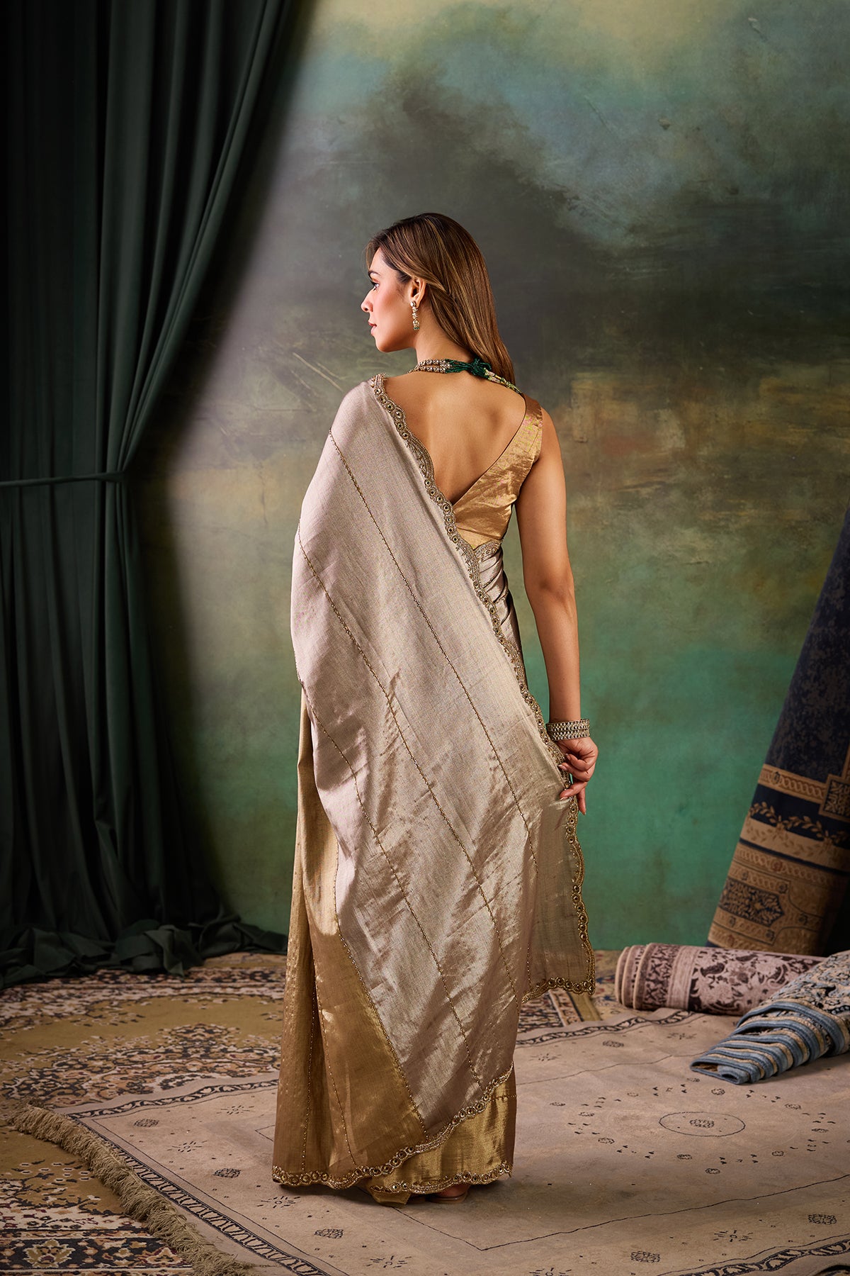 Golden Tissue Silk Saree
