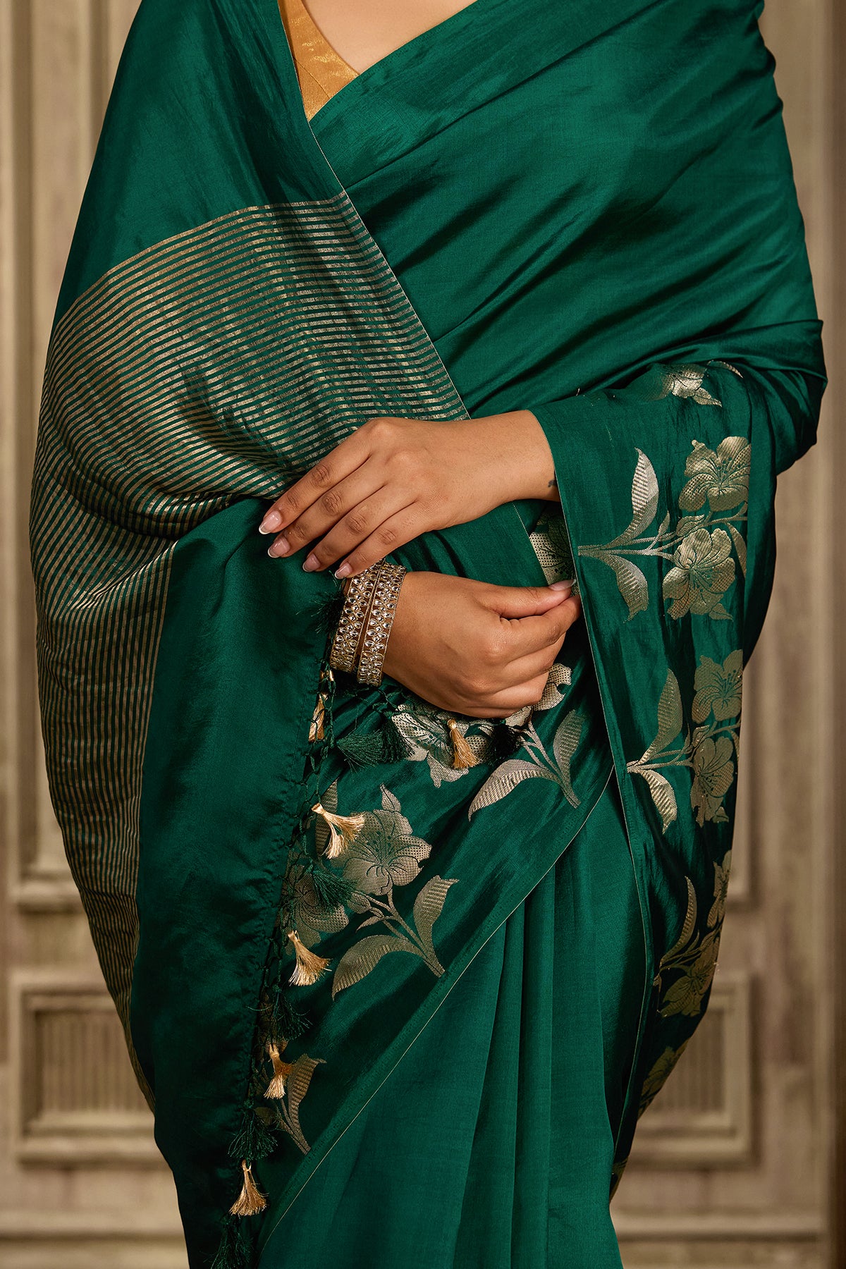 Green Handloom Silk Saree