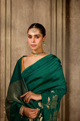 Green Handloom Silk Saree