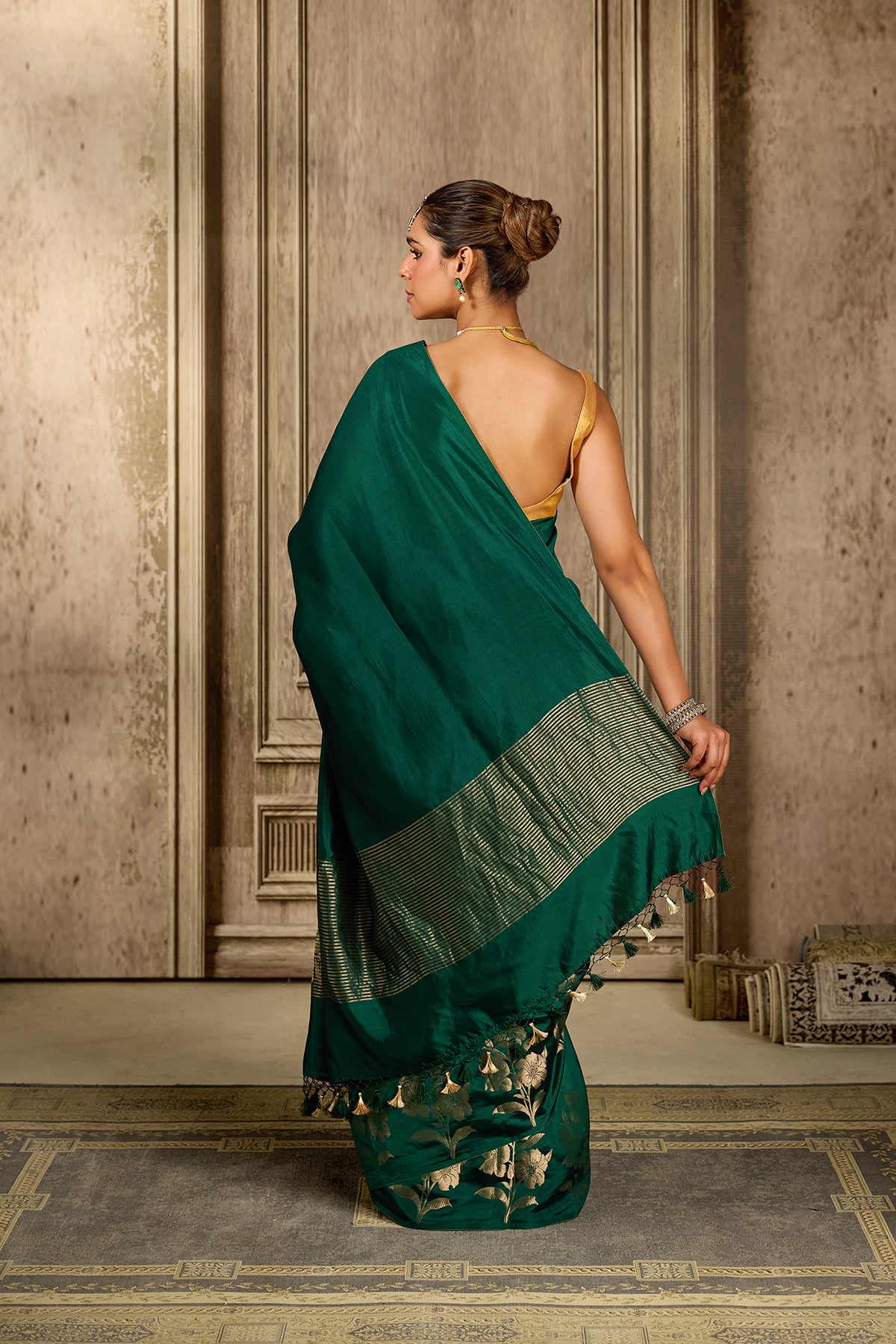 Green Handloom Silk Saree