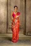 Orange Kanjivarum Skil Saree