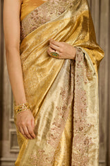 Golden Kanjivarum Silk Saree