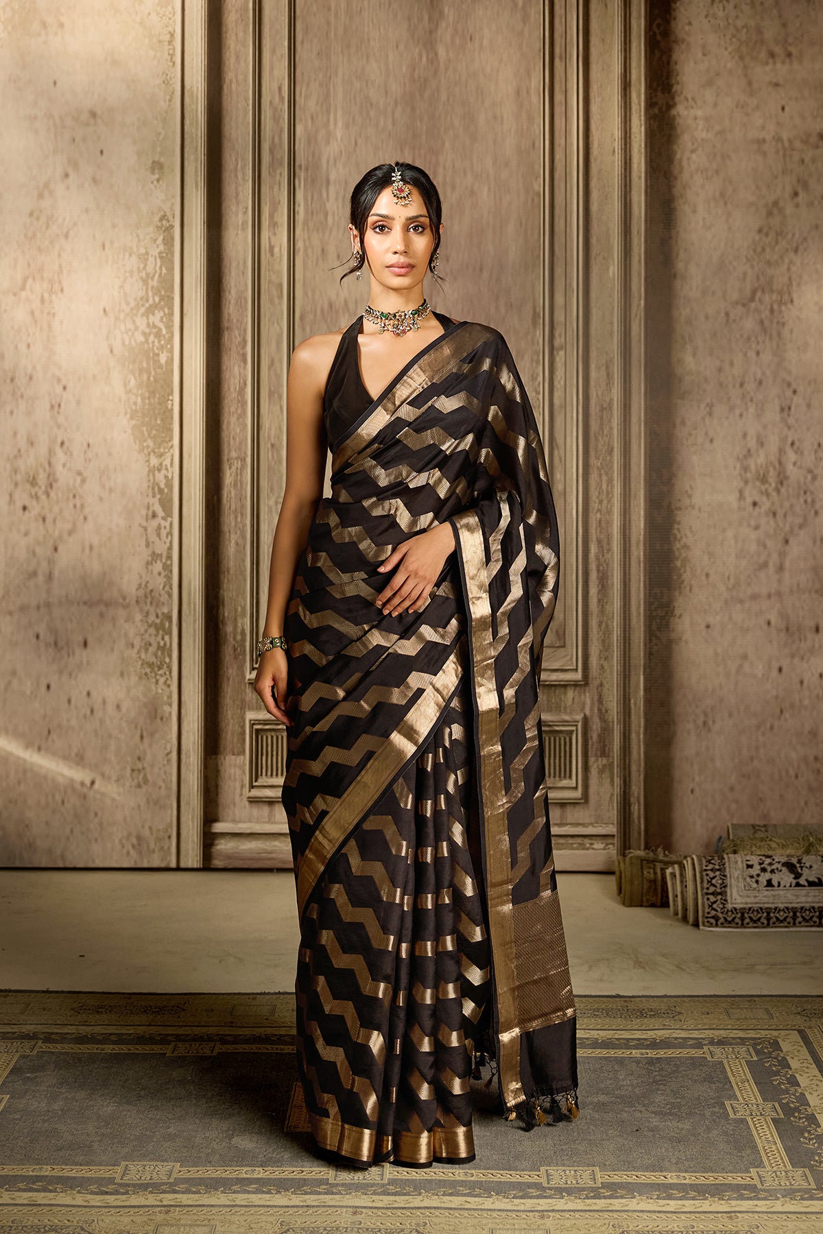 Black Silk Saree