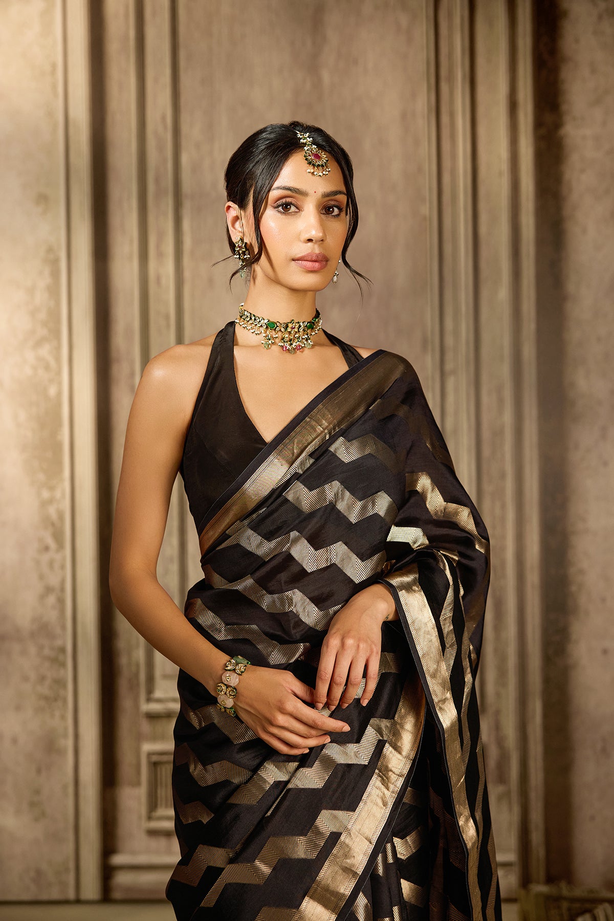 Black Silk Saree