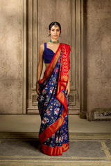 Blue Handloom Silk Saree