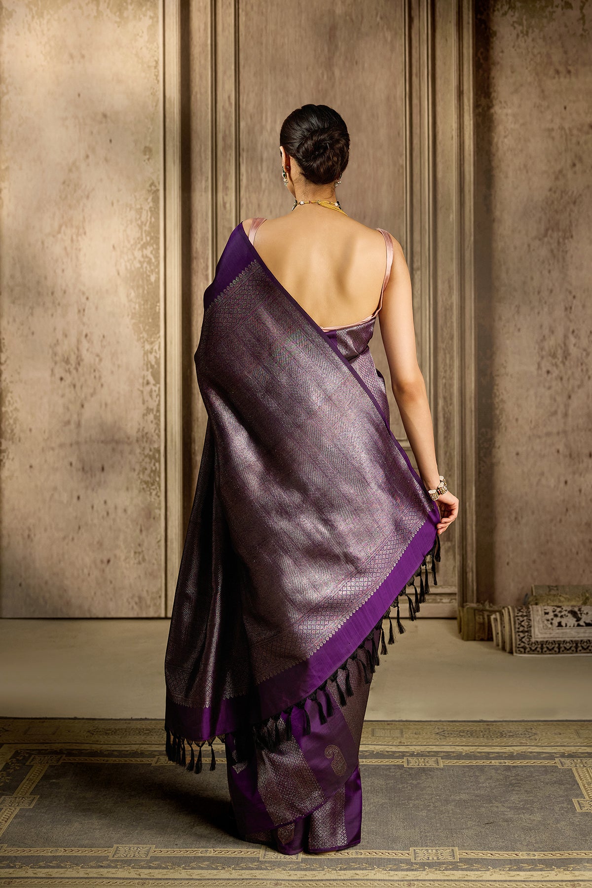 Purple Silk Handloom
