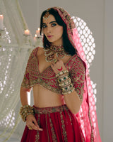 Red Silk Lehenga