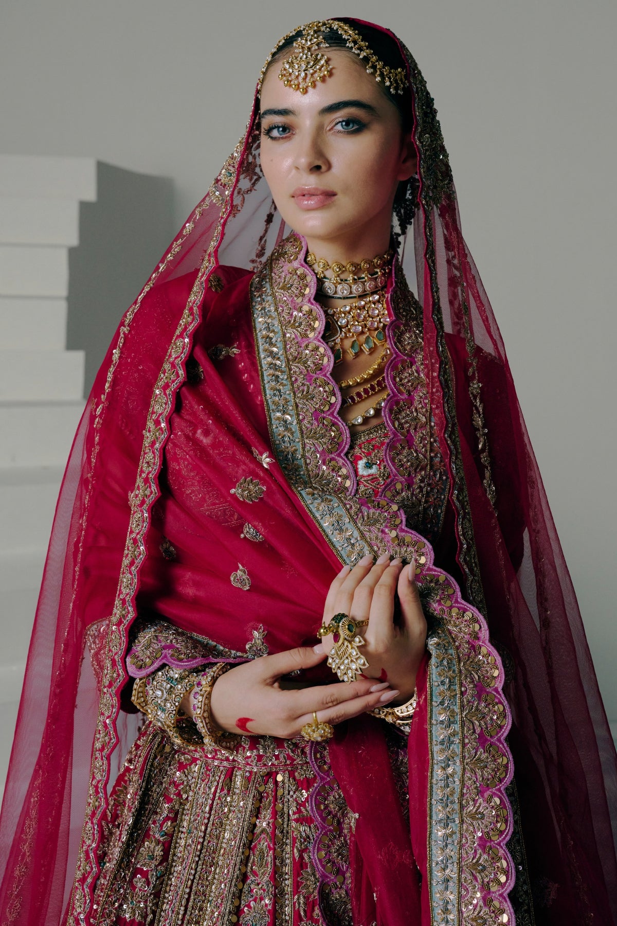 Ruby Crimson Bridal Lehenga