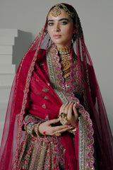 Ruby Crimson Bridal Lehenga