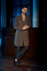 Cosmic Charcoal Sherwani .-41213