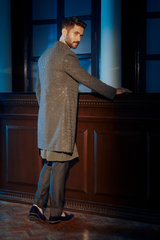 Cosmic Charcoal Sherwani .-41213