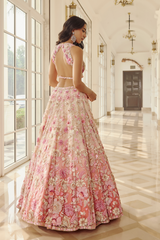 Blush Floral Lehenga -477