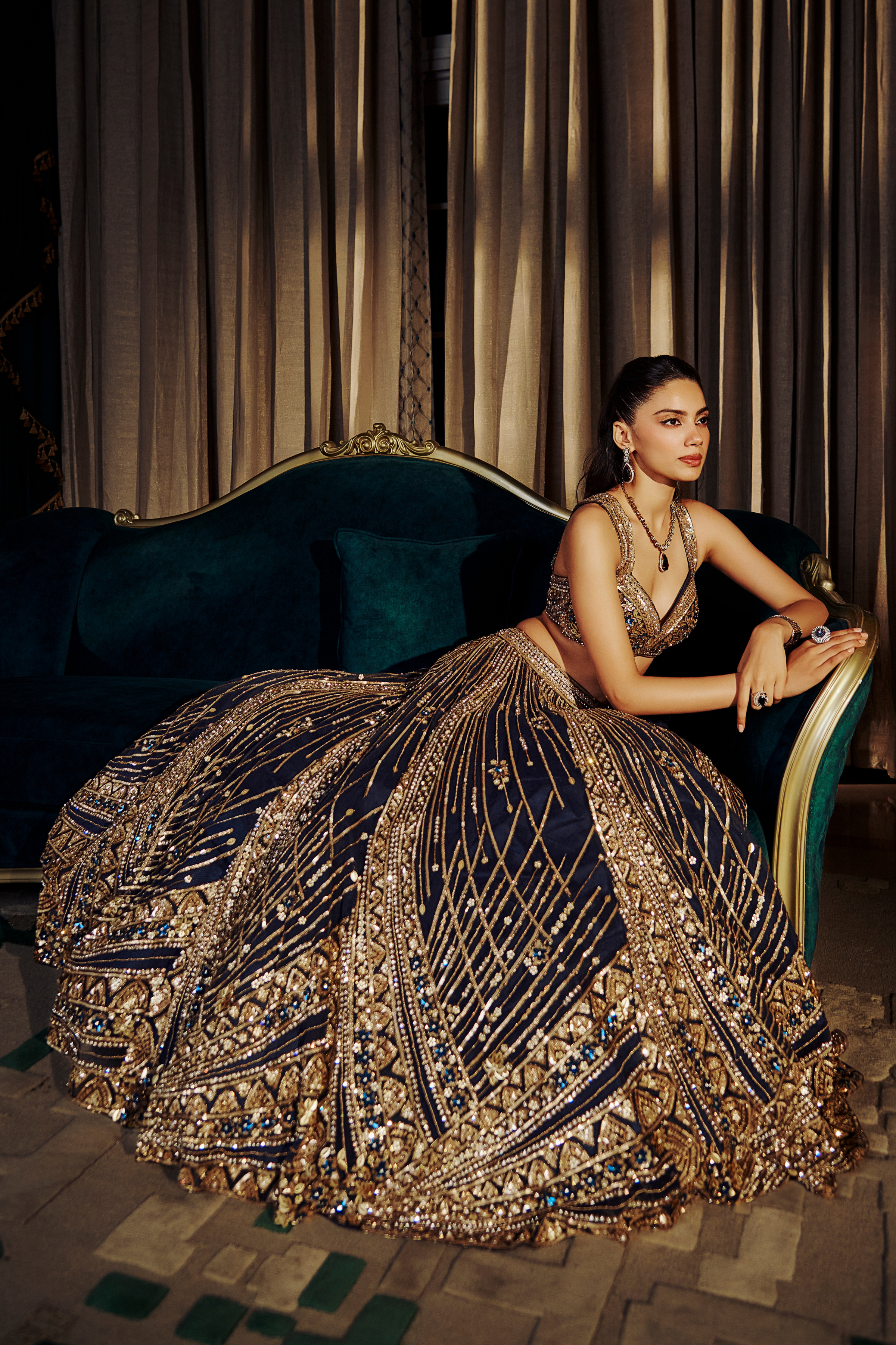 Mystery of Midnight Lehenga - 435
