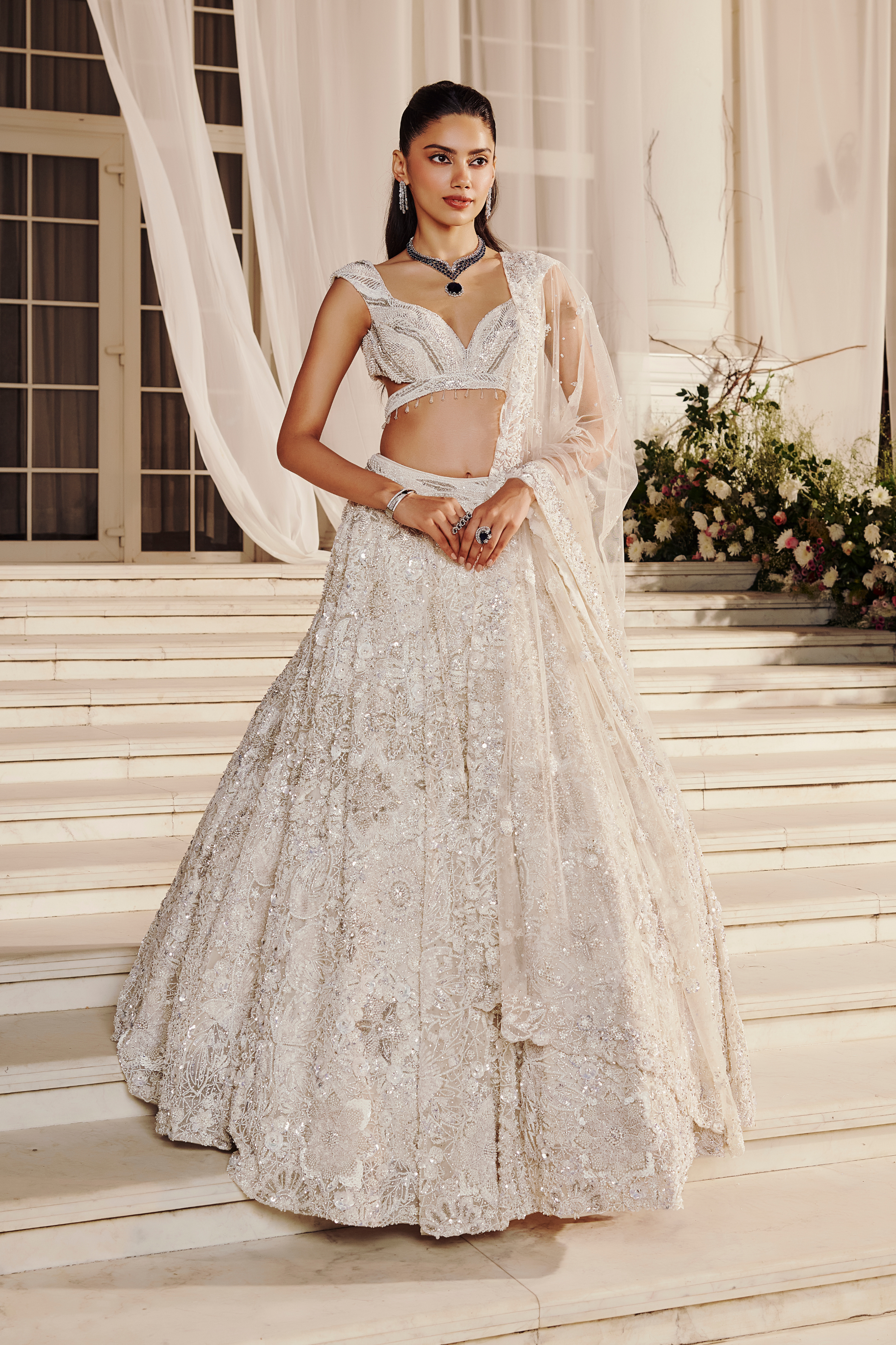 Ivory Lehenga 251036