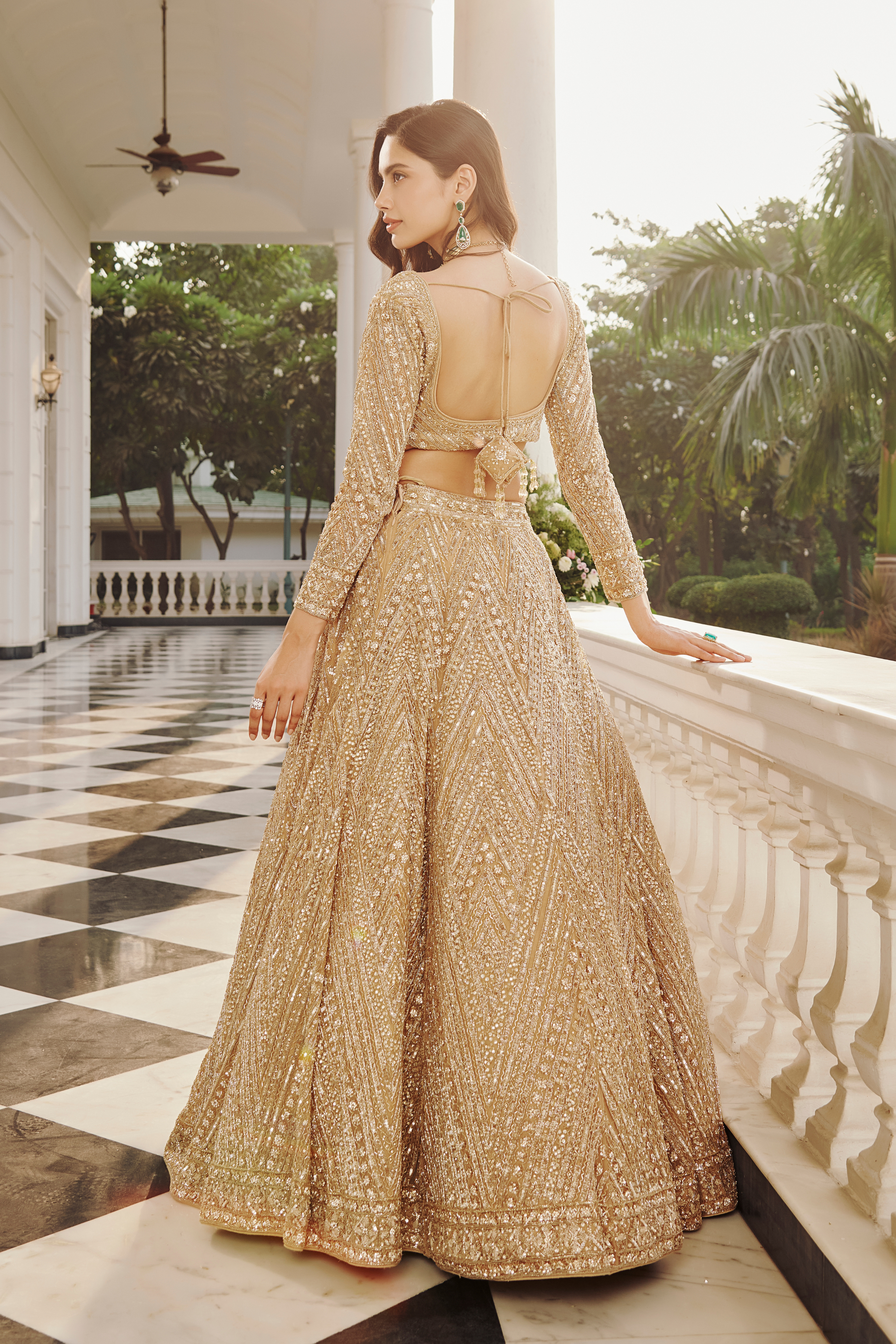 Shimmering sequins Lehenga 7715