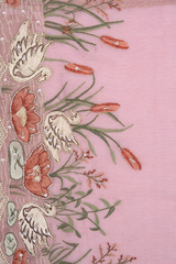 Blush Pink Tissue Silk Saree