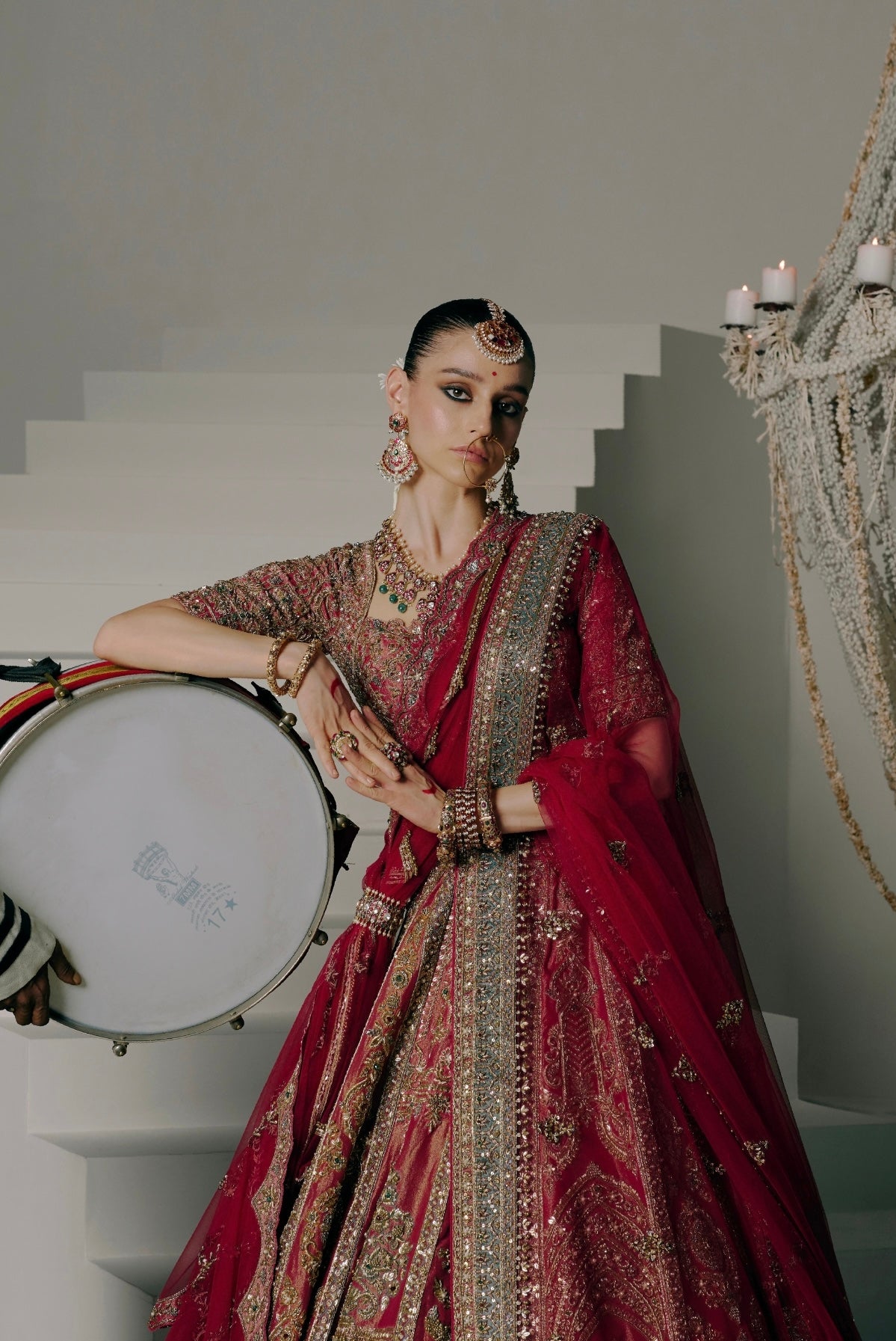 Dusty Onion Zardozi & Resham Lehenga
