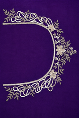 Purple Upada Silk Saree
