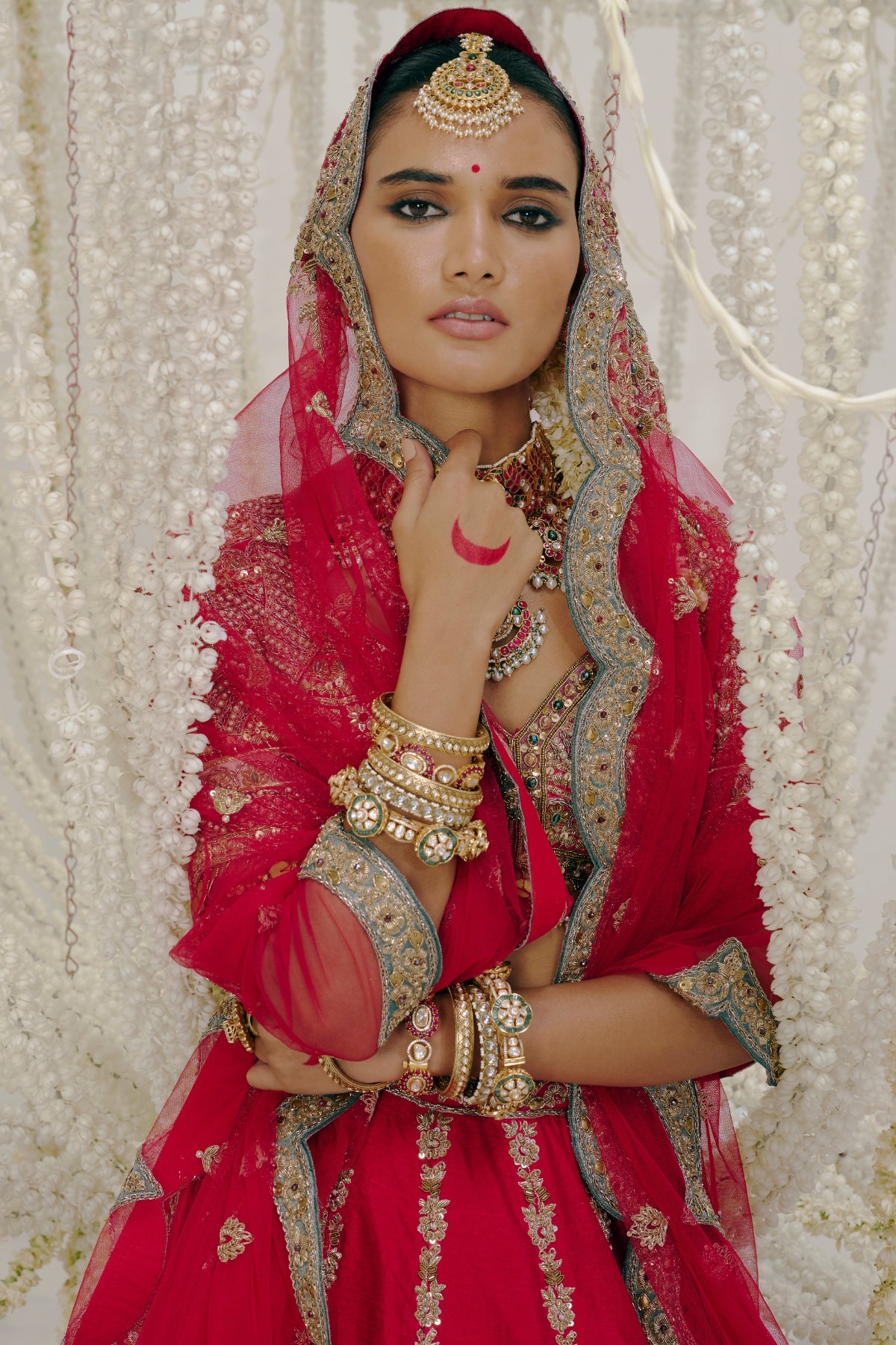 Red Bridal Lehenga
