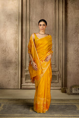 Yellow Handloom Silk