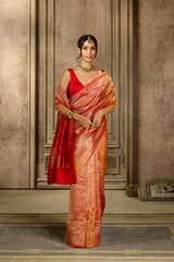 Rusty Ren Tissue Silk Saree