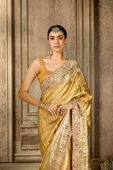 Golden Kanjivarum Silk Saree