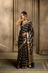 Black Silk Saree