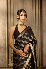Black Silk Saree