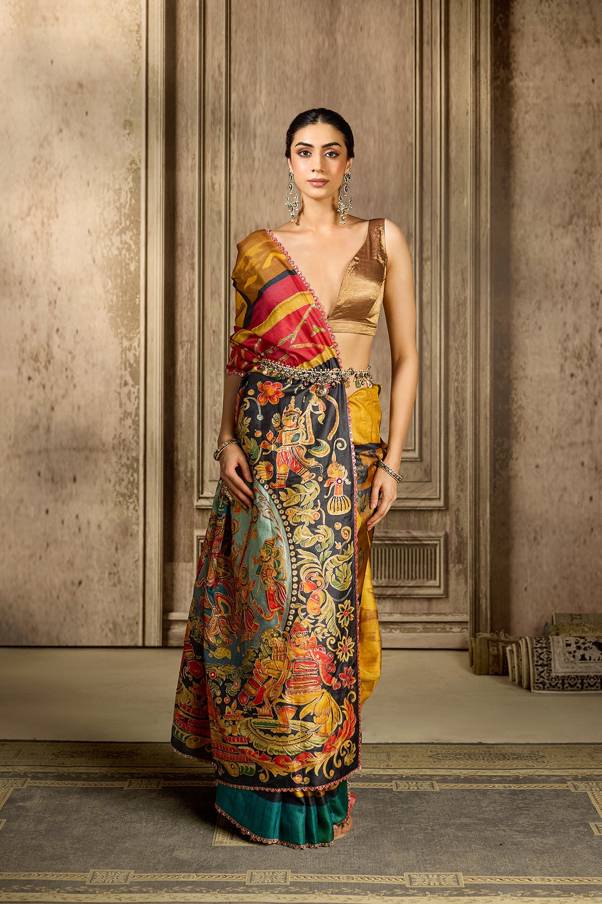 Multi Tissue Silk Saree