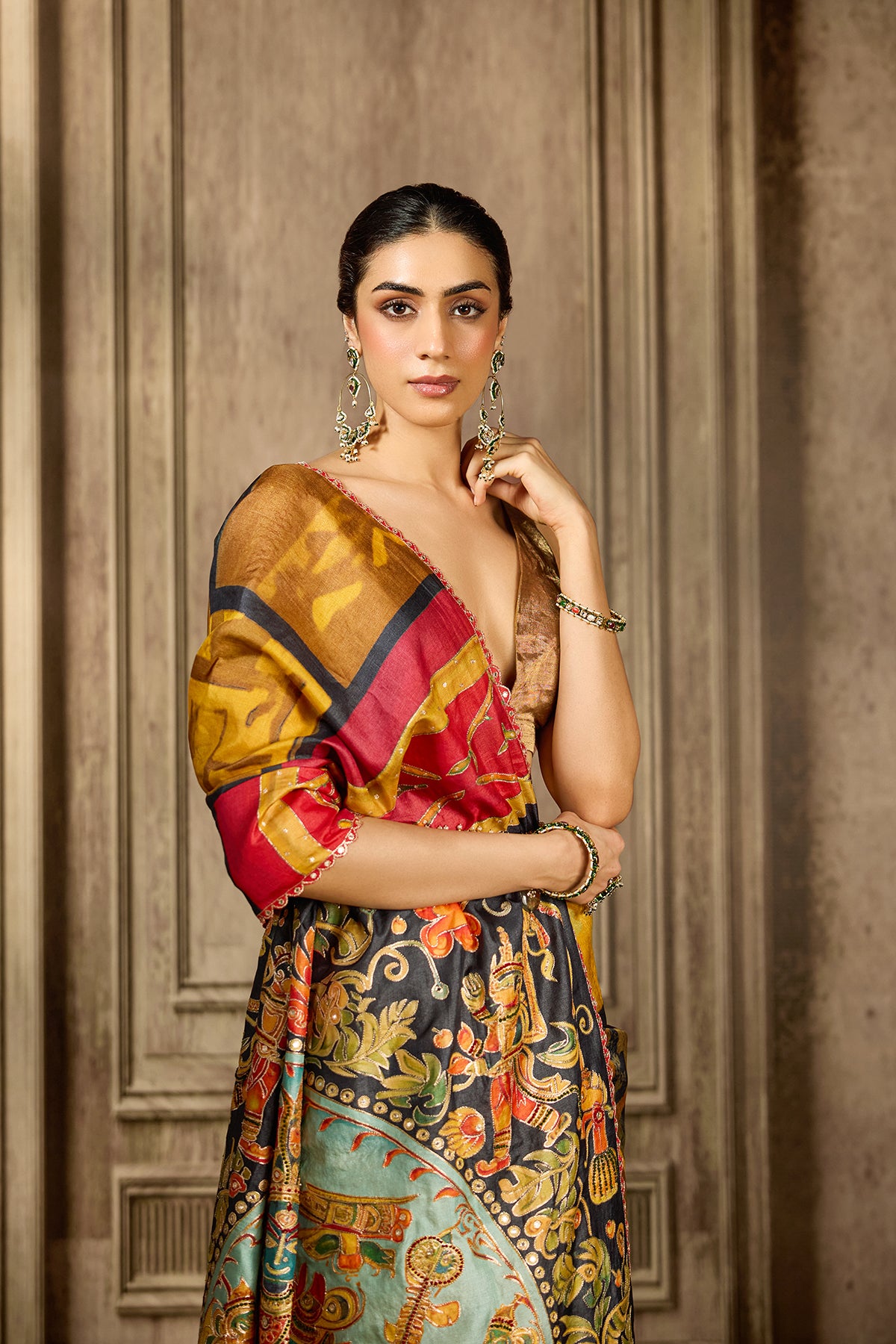 Multi Tissue Silk Saree