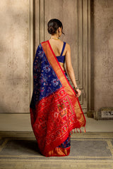 Blue Handloom Silk Saree