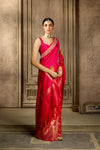Pink Handloom Silk Saree