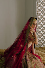 Rose and Fuchsia Bridal Lehenga