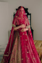 Rose and Fuchsia Bridal Lehenga